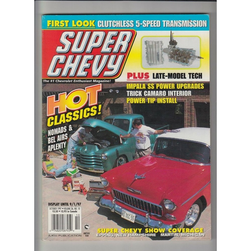 Super Chevy Magazine October 1997 Nomad Bel Aire Impala Camaro Power Rip